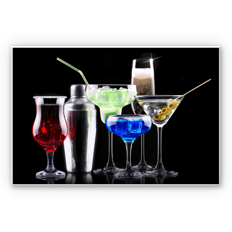 Wanddecoratie Girly Cocktails 