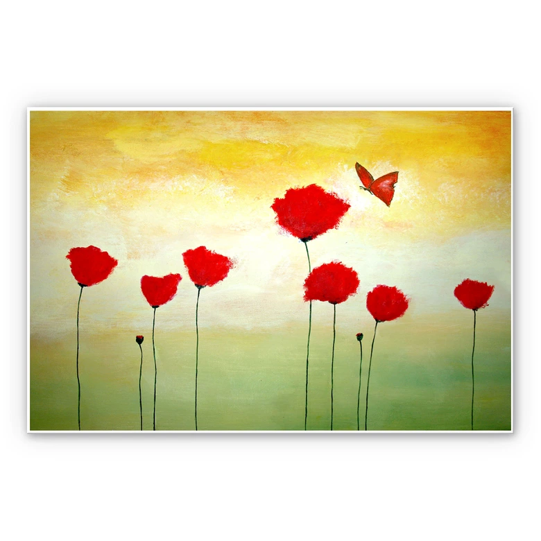 Wandbild Melz - Kleiner Schmetterling 