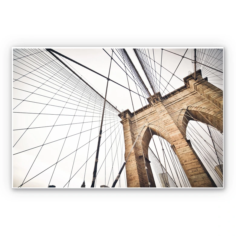 Wandbild Brooklyn Bridge - Perspektive 02 