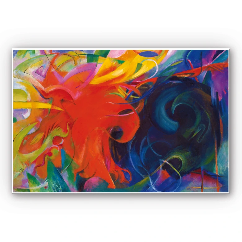 Wandbild Marc - Kämpfende Formen 