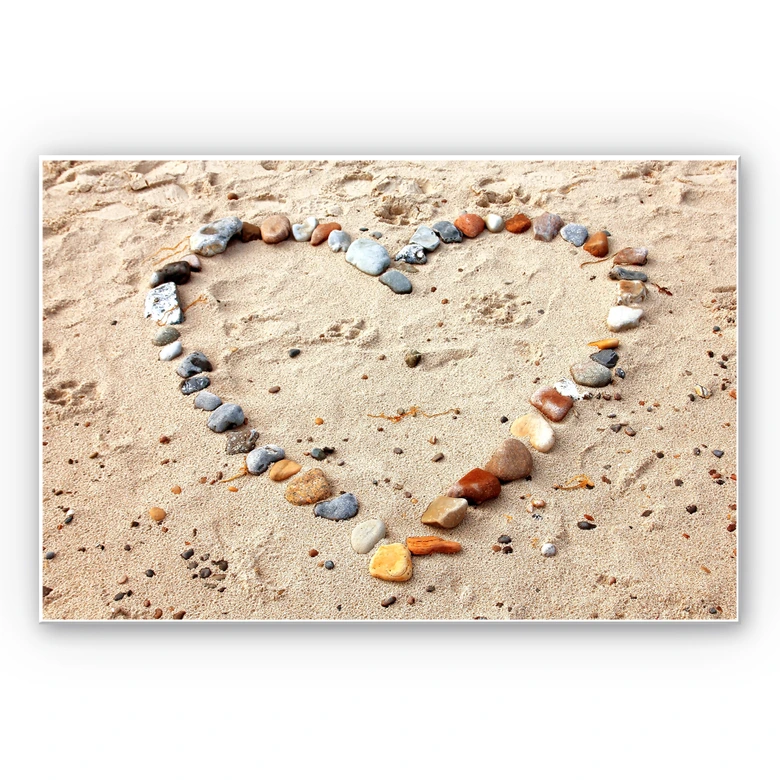 Wandbild Liebesstrand 