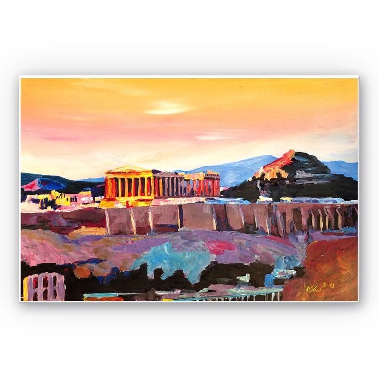 Wandbild Bleichner - Akropolis in Athen 