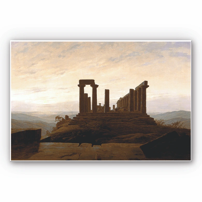 Wandbild Friedrich - Der Junotempel in Agrigent 