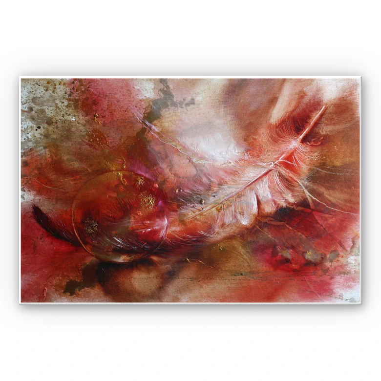 Wandbild Schmucker - Feder und Glaskugel 