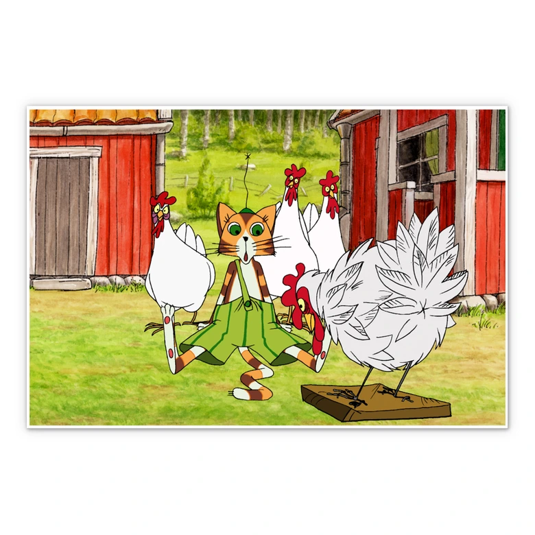 Wandbild Pettersson und Findus - Hühnergeschichten 