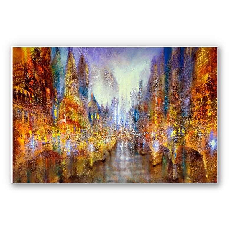 Wandbild Schmucker - Lichterstadt 