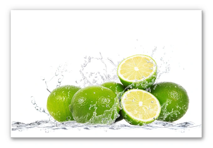 Wandbild Splashing Limes 