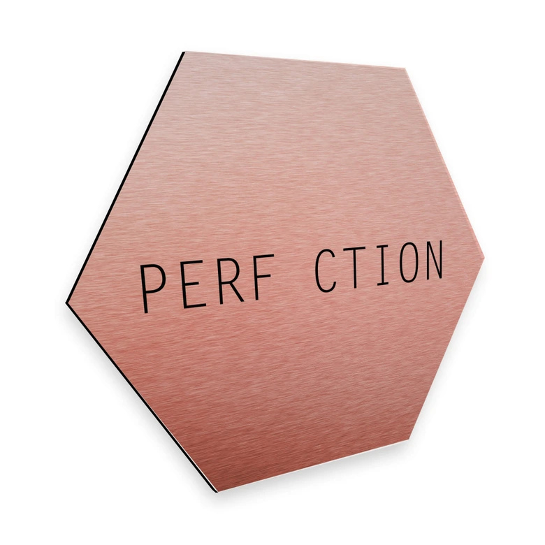 Hexagon - Alu-Dibond-Kupfereffekt Nordic Creators - Perfection 