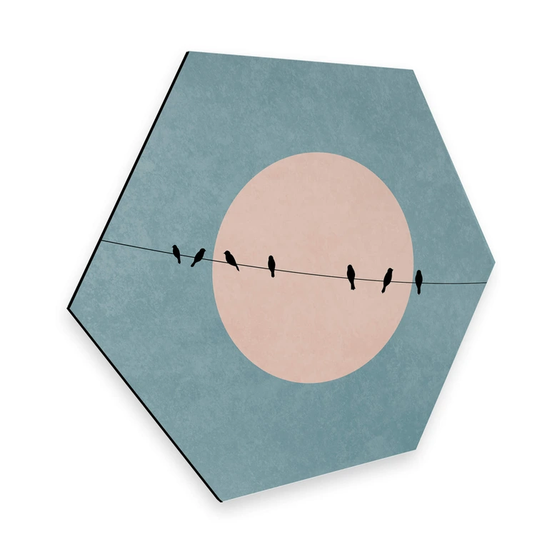 Hexagon - Alu-Dibond - Kubistika - Die Schönheit der Stille 
