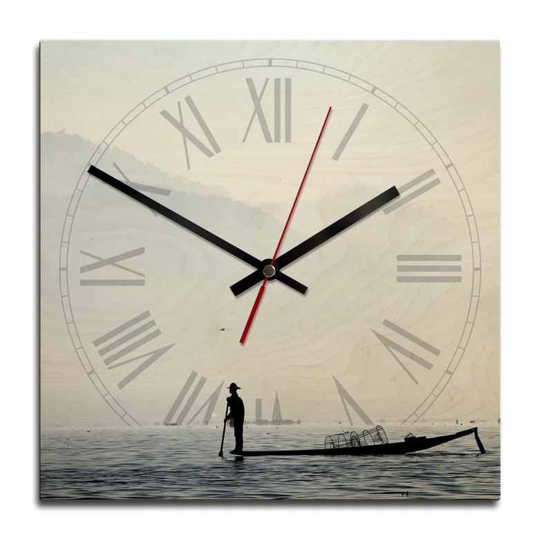 Horloge murale en bois - Crépuscule 