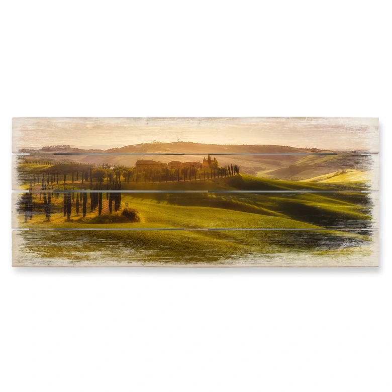 Holzbild de la Torre - Toskana - Panorama 