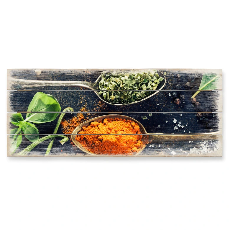 Trätavla olika örter 03 - Panorama 