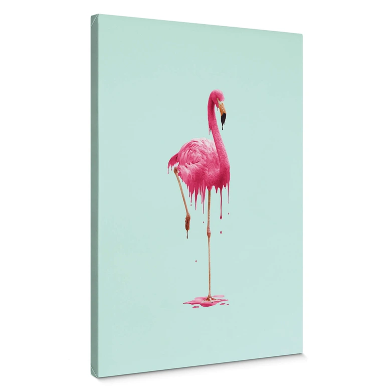 Leinwandbild Loose - Melting Flamingo 