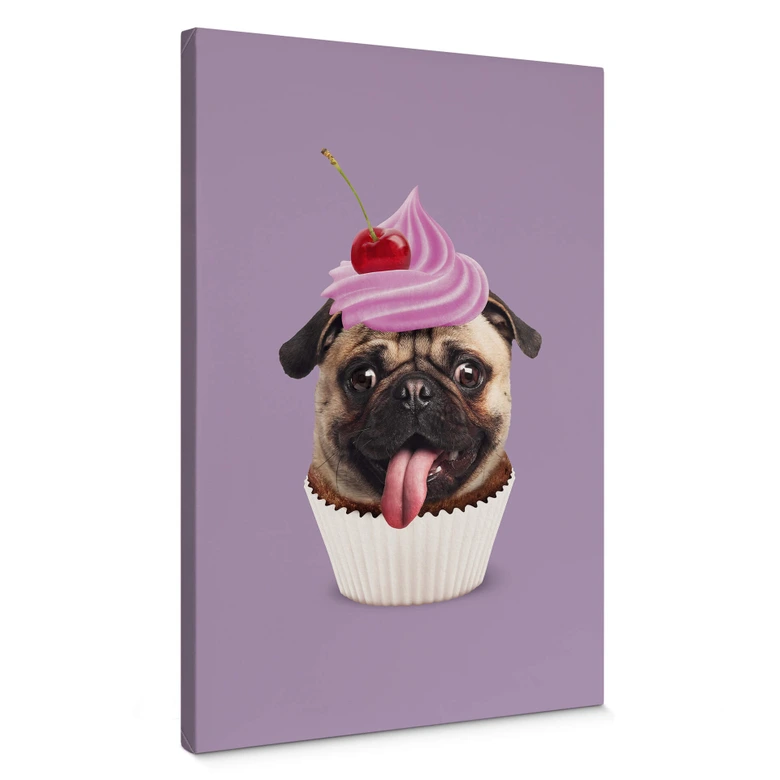 Leinwandbild Loose - Pugcake 