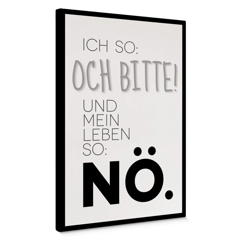 Leinwandbild Und mein Leben so... 