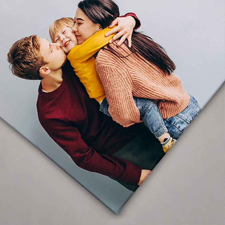 Canvas print with desired motif 