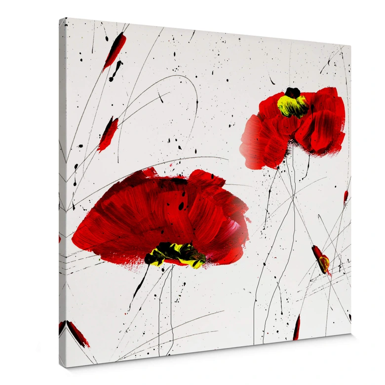 Leinwandbild Niksic - Roter Mohn 