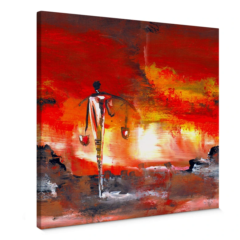 Leinwandbild Niksic - Colorful in Africa - quadratisch 