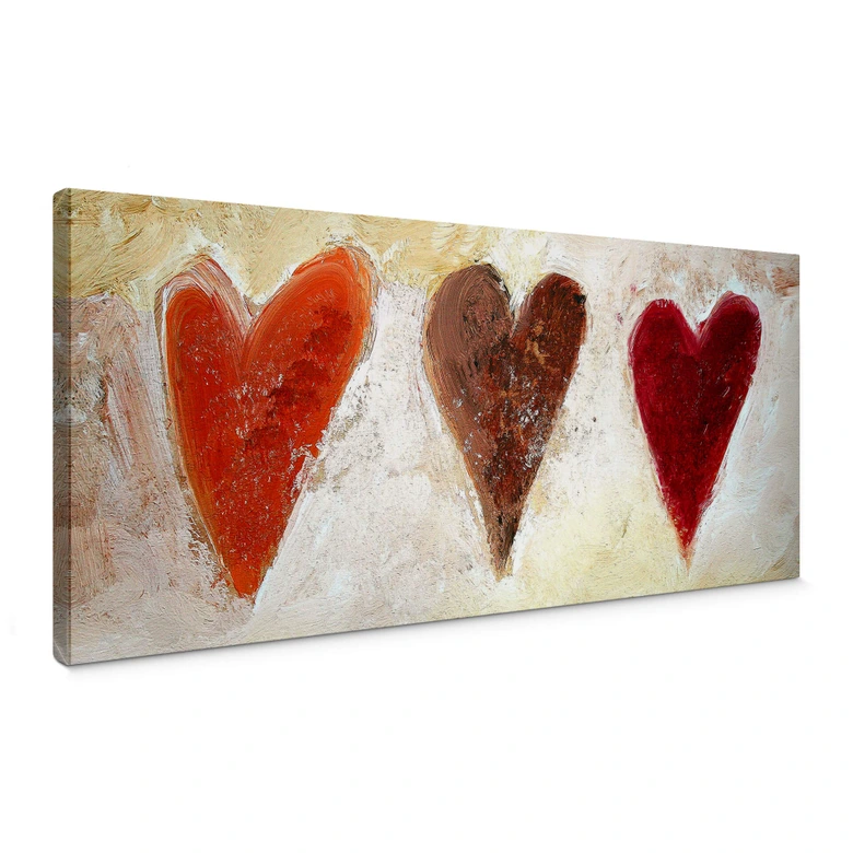 Obraz na płótnie Melz - Serca - Panorama 
