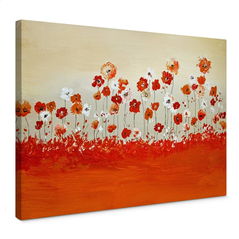 Canvas Print Melz - Happy Flowers 
