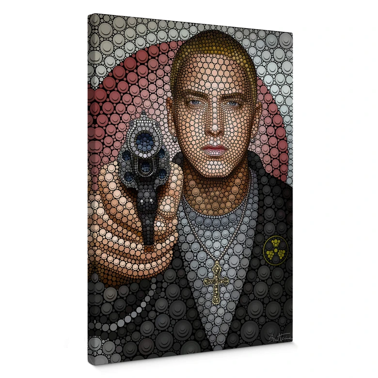 Leinwandbild Ben Heine - Circlism: Eminem 