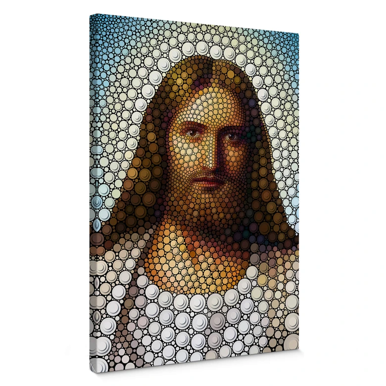 Leinwandbild Ben Heine - Circlism: Jesus Christus 
