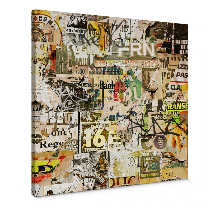 Canvastavla Torn Poster 