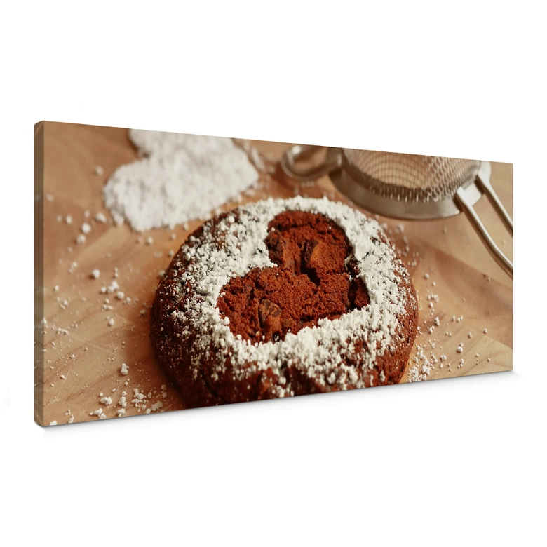 Leinwandbild Backen ist Liebe - Panorama 