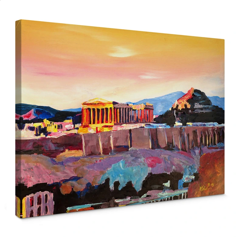 Leinwandbild Bleichner - Akropolis in Athen 