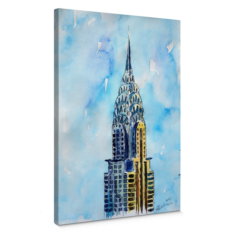 Leinwandbild Bleichner - Chrysler Building in NYC 