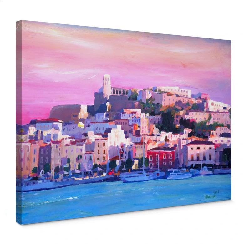 Leinwandbild Bleichner - Ibiza-The Pearl of the Mediterranean 