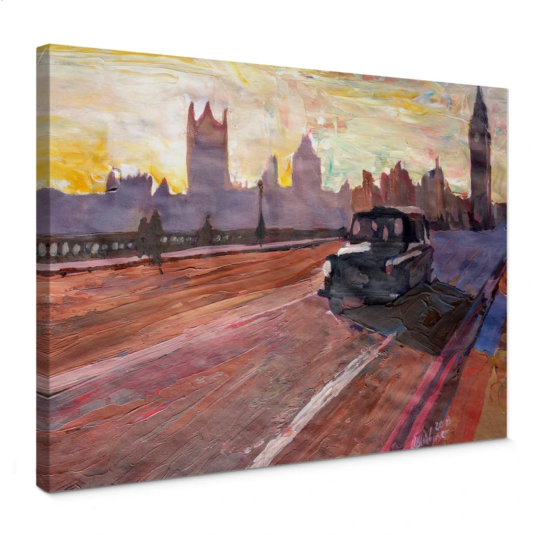 Leinwandbild Bleichner - London in der Abenddämmerung 