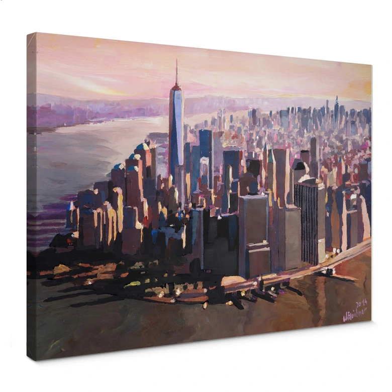 Leinwandbild Bleichner - Manhattan Freedom 