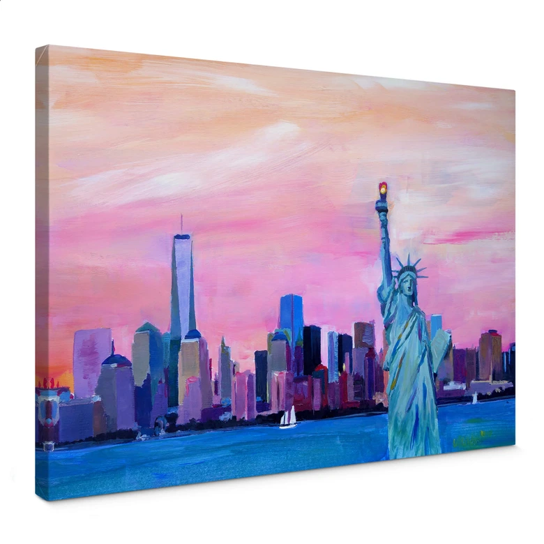 Leinwandbild Bleichner - New York Freiheitsstatue 