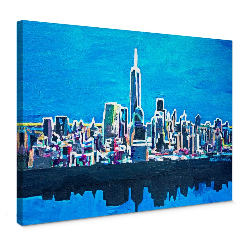 Tableau sur toile - Bleichner - New York City à la lueur des néons 