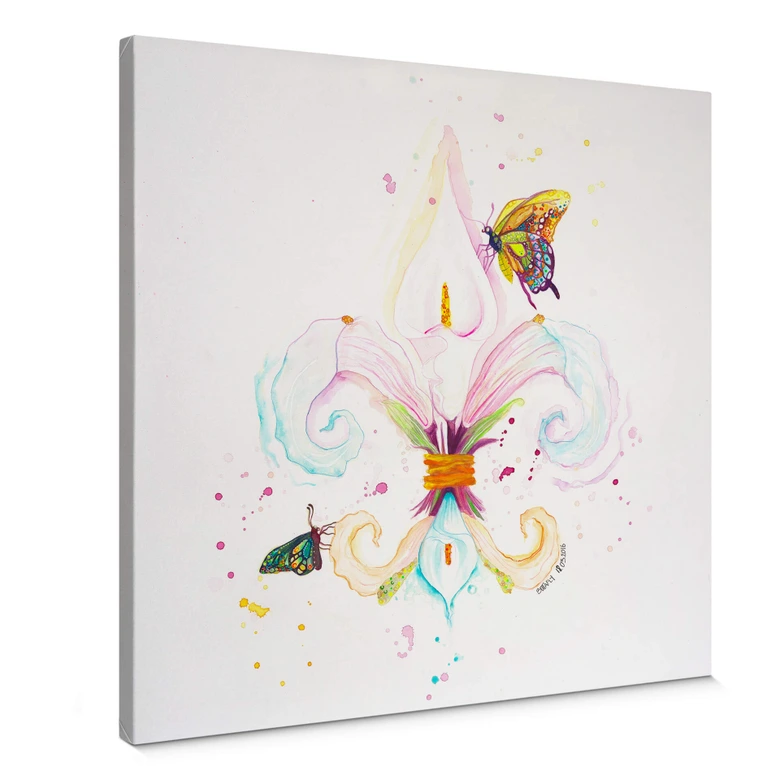 Tableau sur toile Buttafly - Fleur de Lil 
