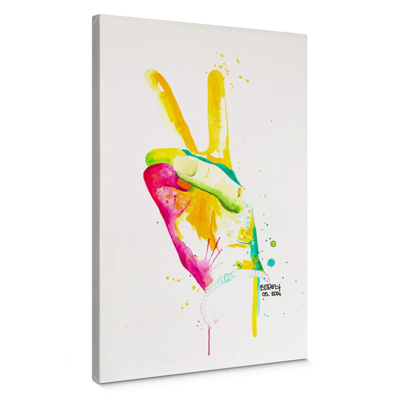 Leinwandbild Buttafly - Peace 02 