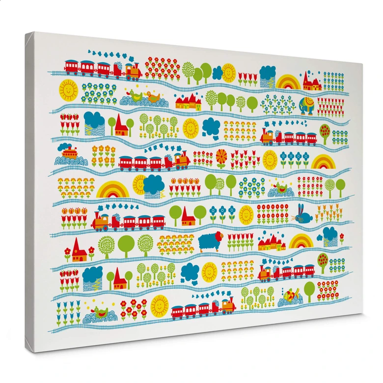 Leinwandbild byGraziela - Eisenbahn 