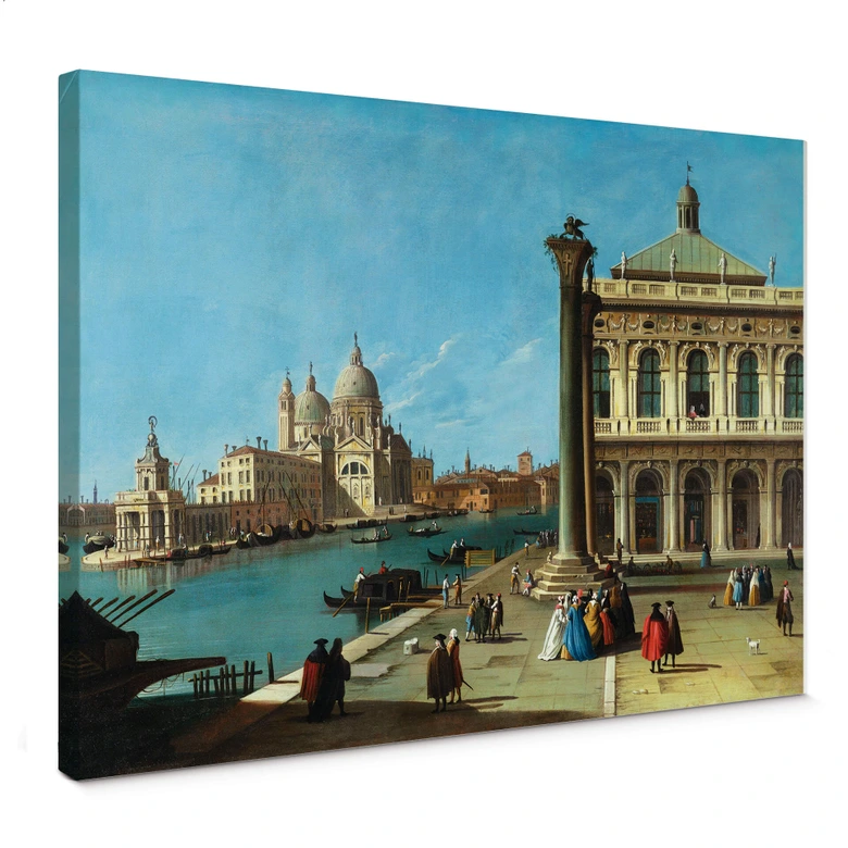 Leinwandbild Canaletto - Die Einfahrt zum Canal Grande 