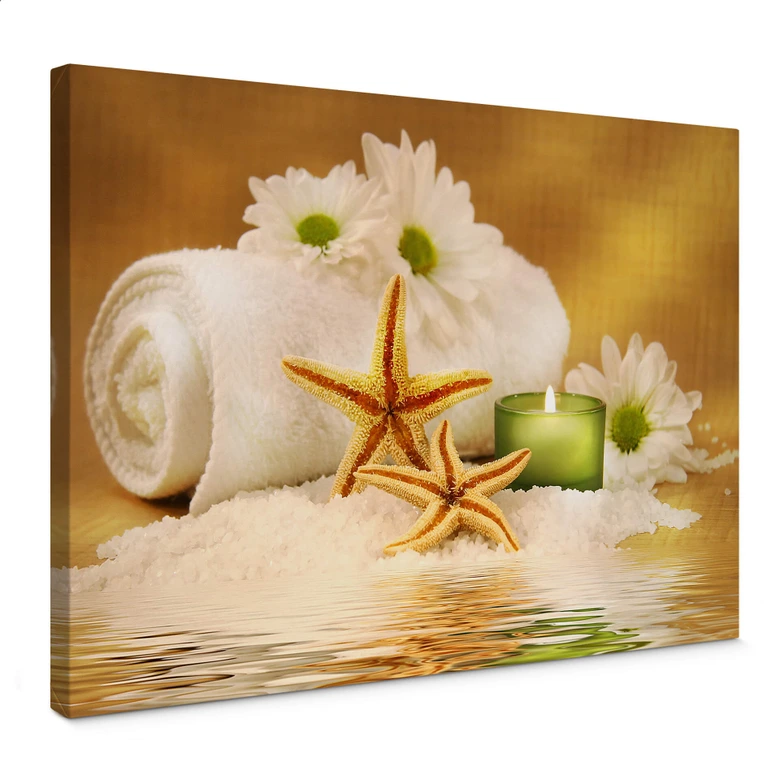 Canvas Kaars Sneeuw 