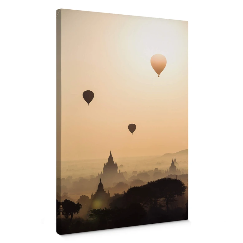 Leinwandbild Colombo - Der Morgen über Bagan 
