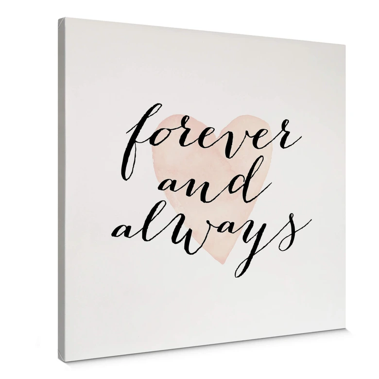 Tableau sur toile Confetti & Cream - Forever and always 
