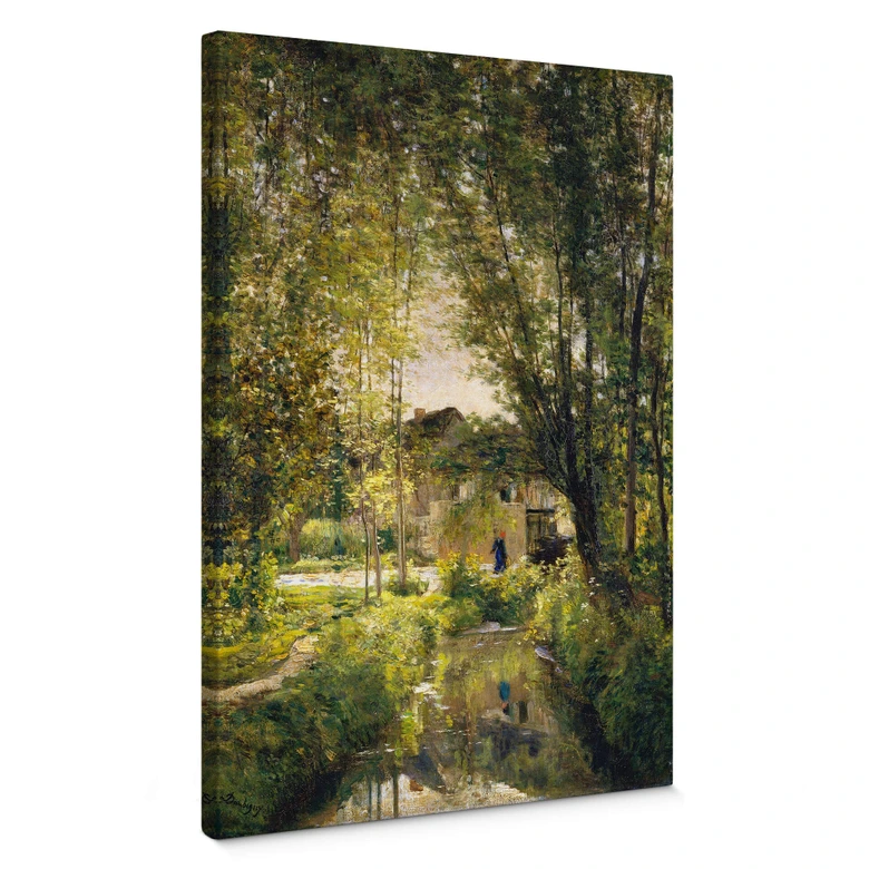 Leinwandbild Daubigny - Landschaft mit Sonnenlicht 