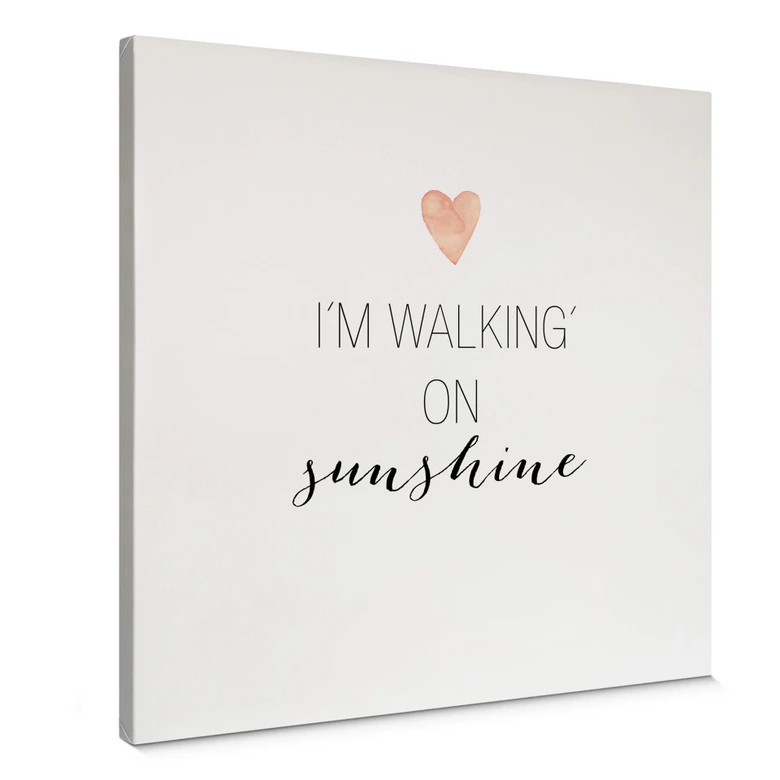 Leinwandbild Confetti & Cream - I'm walking on sunshine 