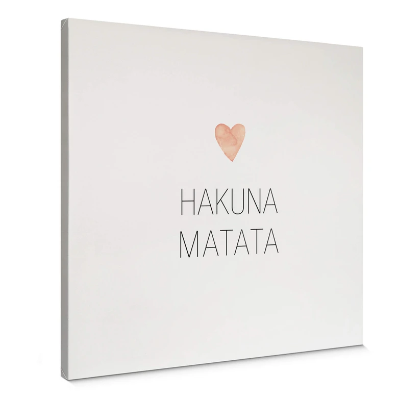 Canvas Confetti & Cream - Hakuna Matata 