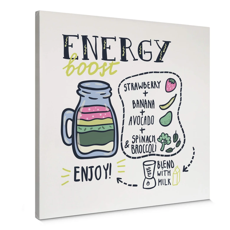 Leinwandbild Energy Boost - quadratisch 