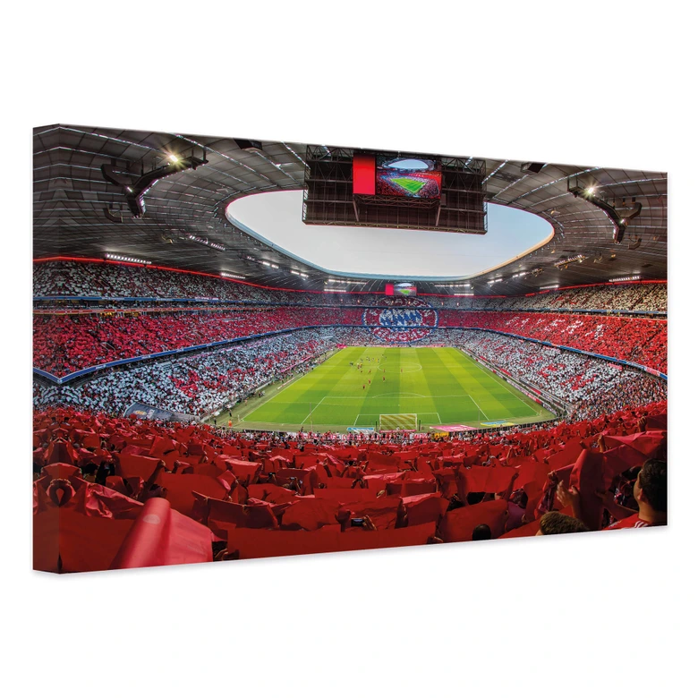 Leinwandbild FCB Stadion Rot Weiß 