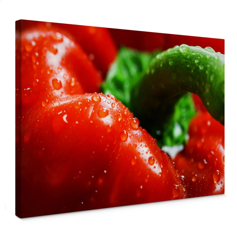 Leinwandbild Fresh Paprika 