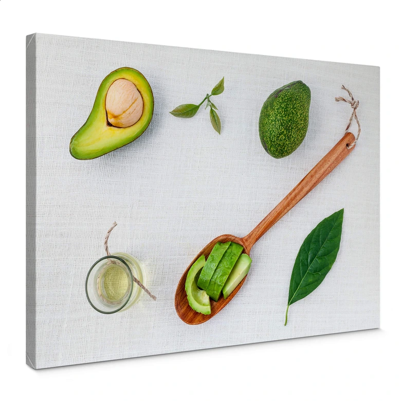 Leinwandbild Frische Avocado 