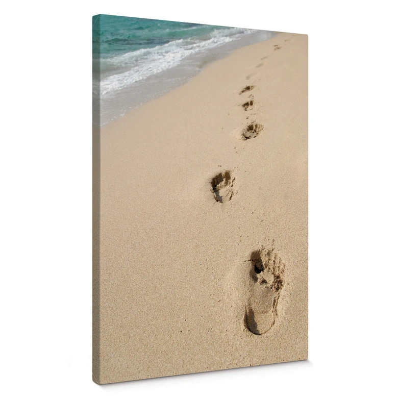 Canvas Voetafdrukken 